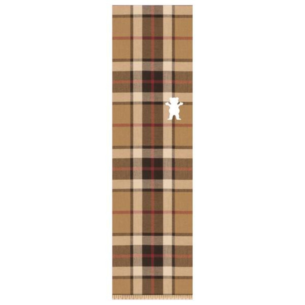 GRIZZLY 9" PLAID OG BEAR TAN PERFORATED SHEET