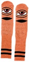 TOY MACHINE HEATHER SECT EYE SOCKS ORANGE
