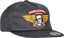 POWELL WINGED RIPPER SNAPBACK HAT CHARCOAL
