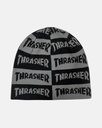 THRASHER MAG CHECKERED SKULLY BEANIE BLACK/GREY