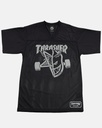 THRASHER X SPITFIRE THRASH & BURN FOOTBALL JERSEY BLACK M