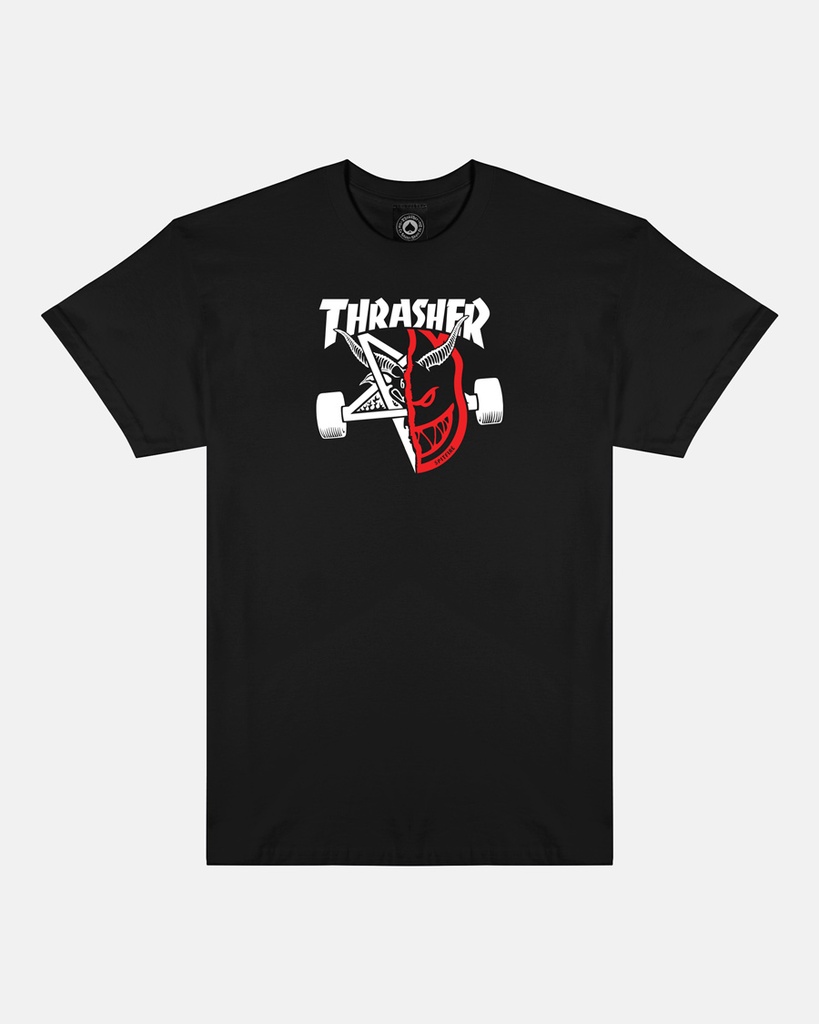 THRASHER X SPITFIRE THRASH & BURN SS BLACK L