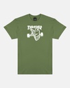THRASHER X SPITFIRE THRASH & BURN SS MILITARY GREEN L