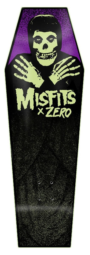ZERO MISFITS COFFIN FIEND GLOW SHAPED DECK 9.50