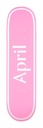 APRIL TEAM OG LOGO WHITE/PINK DECK 8.00