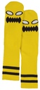 TOY MACHINE MONSTER FACE SOCKS YELLOW