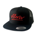 ALVA OG LOGO MESH SNAPBACK HAT BLACK