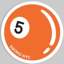 5 BORO 5BALL STICKER