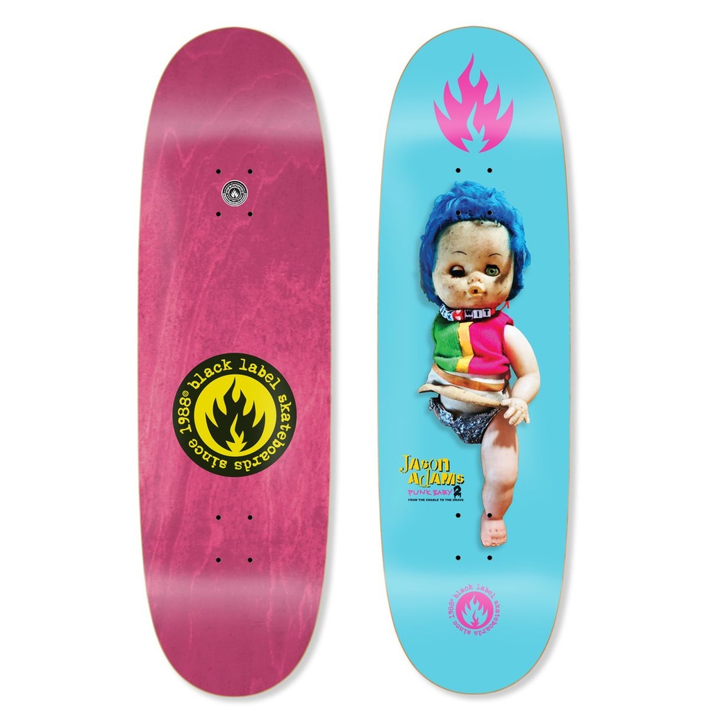 BLACK LABEL JASON ADAMS PUNK BABY 2 CUSTOM EGG SHAPED DECK 9.5