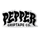 PEPPER LOGO BLACK 5" STICKER