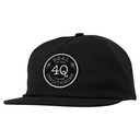 REAL X 4Q SNAPBACK HAT BLACK