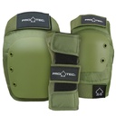 PRO TEC STREET ADULT 3 PACK PAD SET ARMY GREEN M