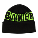 BAKER BRAND LOGO BEANIE BLACK/GREEN