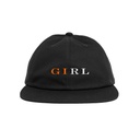GIRL SERIF SNAPBACK HAT BLACK