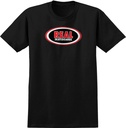 REAL OVAL BLACK/RED/WHITE SS L