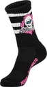 POWELL RIPPER STRIPES BLACK/PINK BLACK SOCKS