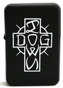 DOGTOWN ESE CROSS FLIP TOP METAL LIGHTER BLACK/WHITE