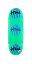 ALVA TRIPLE SCRATCH LOGO GREEN/BLUE EGG SHAPED WHEEL WELLS DECK 10.625 X 33.0