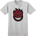 SPITFIRE BIGHEAD FILL HEATHER GREY/DARK RED SS XL