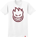 SPITFIRE BIGHEAD WHITE/DARK RED SS XL