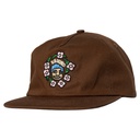 KROOKED SWEATPANTS REDUX SNAPBACK HAT BROWN