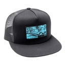 THE HEATED WHEEL JOURNEY WOVEN PATCH SNAPBACK HAT BLACK