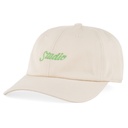 STUDIO SMALL SCRIPT 6 PANEL HAT STONE