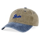 STUDIO ORGANIC PLUS 6 PANEL HAT PIGMENT DYED KHAKI GREEN/NAVY