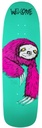 WELCOME SLOTH ON SLAPPY SLAP SHAPED DECK 9.50 X 32.31 X