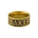 BAKER BRAND LOGO RING GOLD M/10