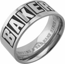 BAKER BRAND LOGO RING SILVER S/9