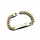 BAKER BRAND LOGO ID BRACELET GOLD