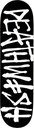 DEATHWISH TEAM DEATHSPRAY BLACK/WHITE DECK 8.75