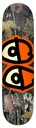 KROOKED TEAM EYES CAMO ORANGE DECK 8.25