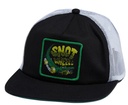 SNOT GATOR PATCH TRUCKER HAT BLACK/WHITE