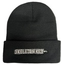 SKELETON KEY EMBROIDERED HEAVYWEIGHT CUFF BEANIE BLACK