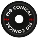 PIG CONICAL 55MM 99A BLACK (Set of 4)