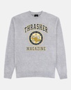 THRASHER DROPOUT ASH GREY CREW/SWT XL