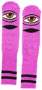 TOY MACHINE HEATHER SECT EYE SOCKS NEON PINK