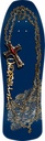 POWELL RAY UNDERHILL CROSS NAVY/GOLD SHAPED DECK 9.9 X 31.5