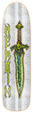 HEROIN TEAM SWORD HOLOGRAPHIC FOIL SHAPED DECK 9.0