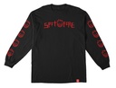 SPITFIRE ROUGH SCRIBBLE BIGHEAD SLEEVE BLACK/RED LS L