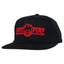 SPITFIRE LTB BIGHEAD SCRIPT SNAPBACK BLACK