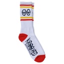 KROOKED EYES SOCKS WHITE/NAVY/YELLOW