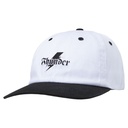 THUNDER BOLT SCRIPT SNAPBACK HAT WHITE