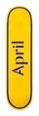 APRIL TEAM OG LOGO YELLOW/PURPLE DECK 8.75