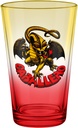POWELL CABALLERO DRAGON YELLOW/RED FADE PINT GLASS