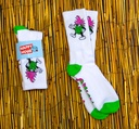 HAPPY HOUR DANCING P SOCKS WHITE/GREEN