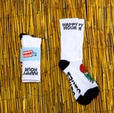 HAPPY HOUR MUCHO RELAXO SOCKS WHITE/BLACK