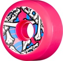 POWELL CROSS BONES 64MM X 35MM 97A PINK (Set of 4)